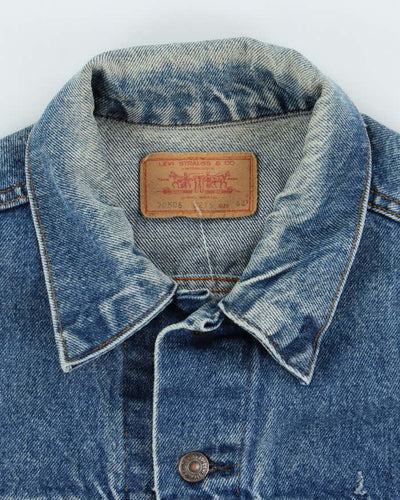 Vintage 90's Levi's Dark Wash Faded Denim Jacket - L