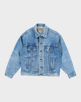 Vintage 90's Levi's Medium Wash Faded Denim Jacket - L