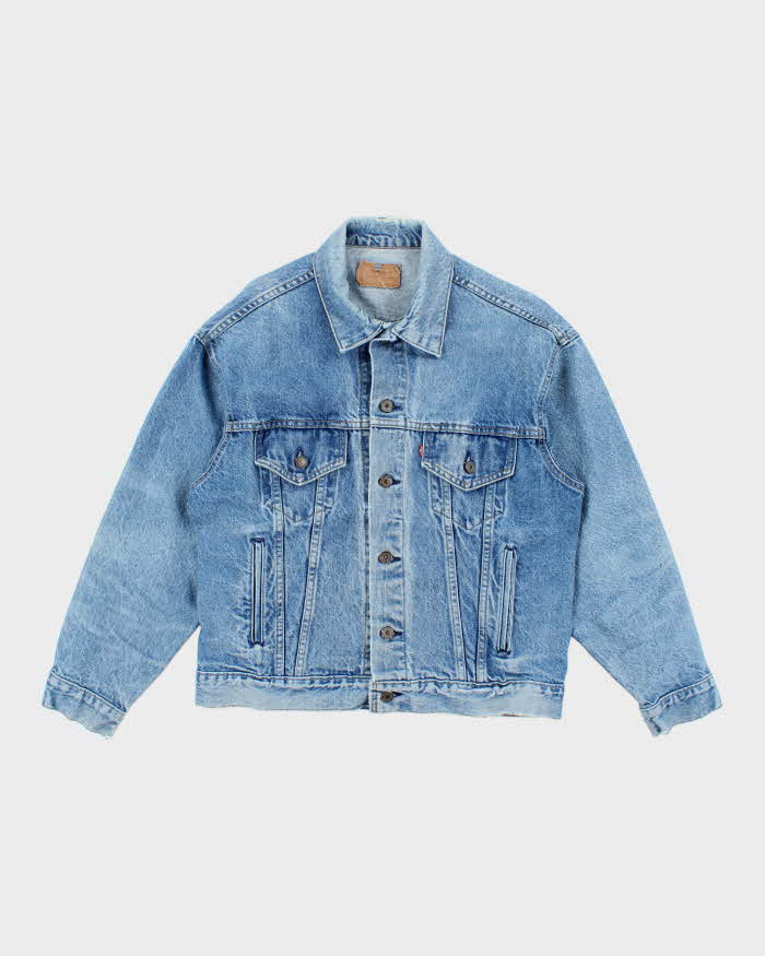 Vintage 90's Levi's Medium Wash Faded Denim Jacket - L