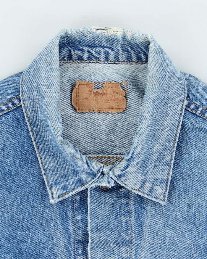 Vintage 90's Levi's Medium Wash Faded Denim Jacket - L