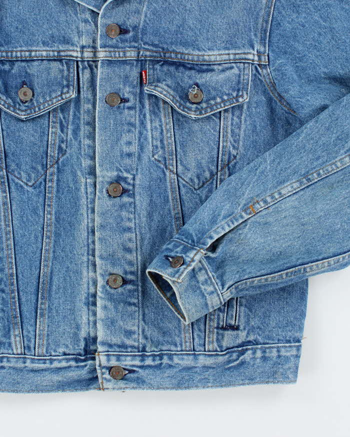 Vintage 90's Levi's Medium Wash Faded Denim Jacket - L