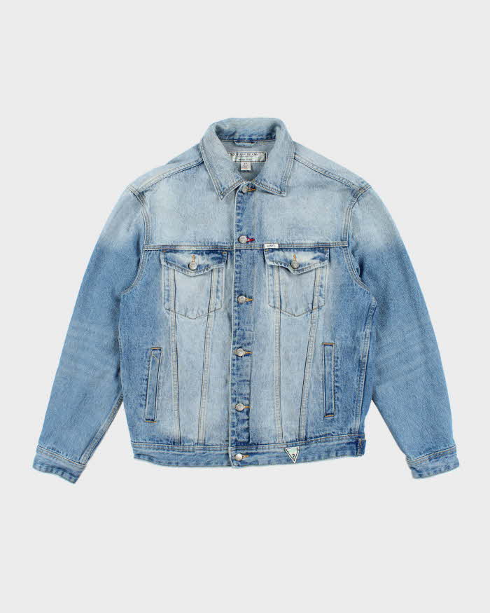 Vintage 90s Guess Embroidered Denim Jacket - S