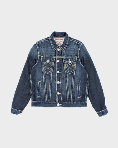 Y2K 00s True Religion Dark Wash Denim Jacket - L