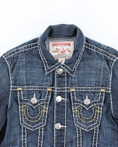 Y2K 00s True Religion Dark Wash Denim Jacket - L