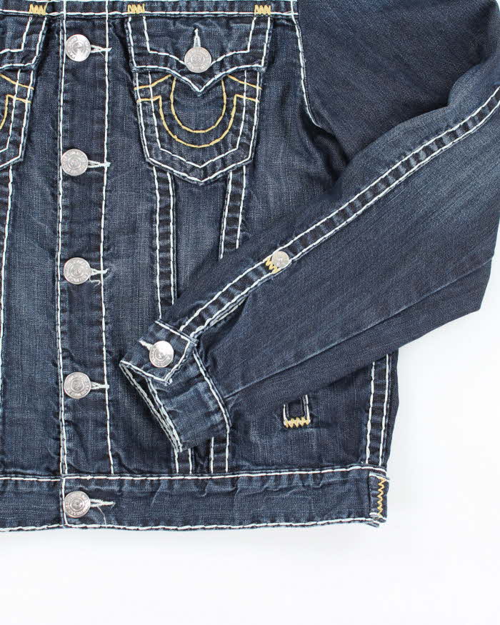 Y2K 00s True Religion Dark Wash Denim Jacket - L
