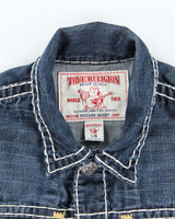 Y2K 00s True Religion Dark Wash Denim Jacket - L