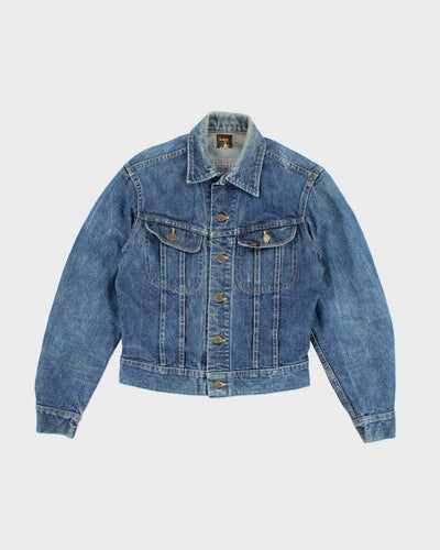 Vintage 90's Lee Faded Dark Wash Denim Jacket - S