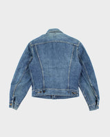 Vintage 90's Lee Faded Dark Wash Denim Jacket - S