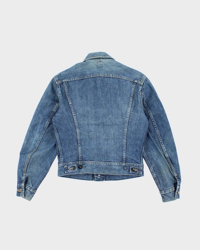 Vintage 90's Lee Faded Dark Wash Denim Jacket - S