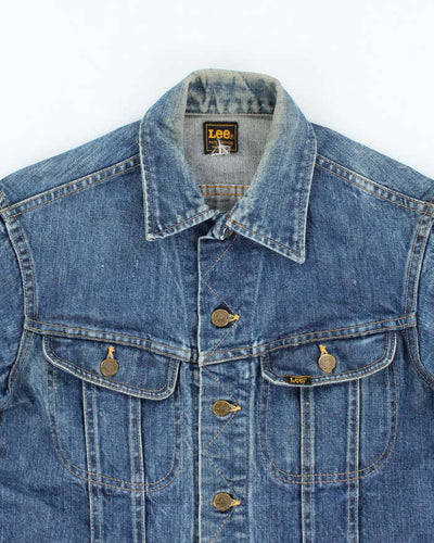 Vintage 90's Lee Faded Dark Wash Denim Jacket - S