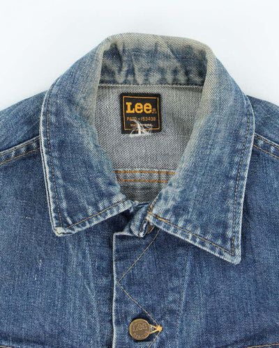Vintage 90's Lee Faded Dark Wash Denim Jacket - S