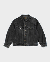 Vintage 90's Lee Oversized Grey Wash Denim Jacket - M