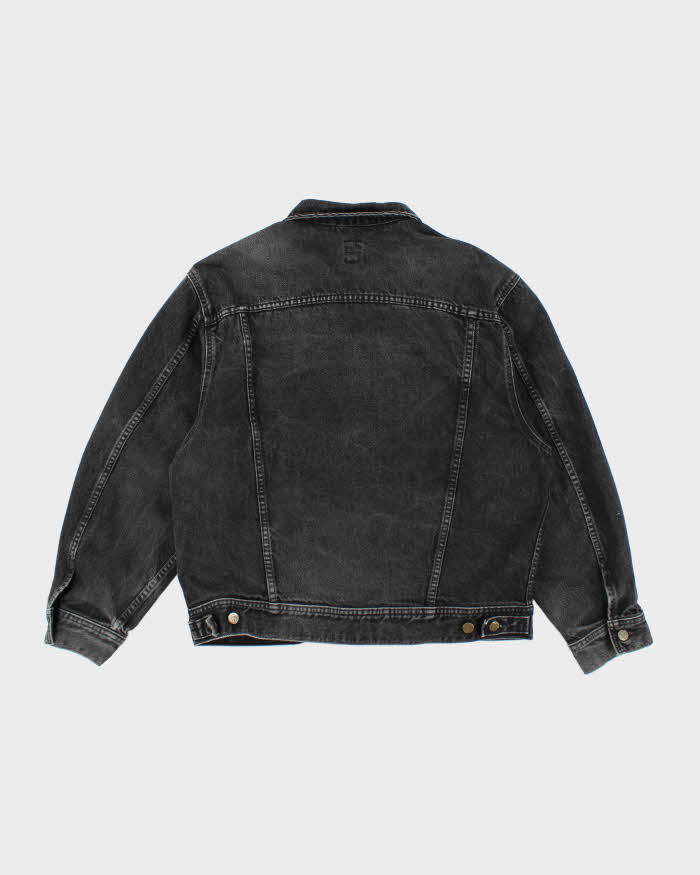 Vintage 90's Lee Oversized Grey Wash Denim Jacket - M