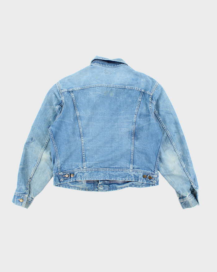 Vintage 90's Lee Oversized Faded Light Wash Denim Jacket - L