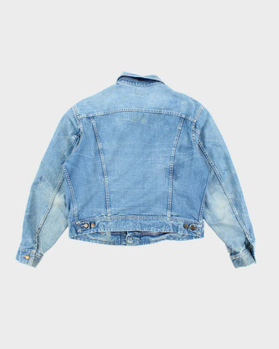 Vintage 90's Lee Oversized Faded Light Wash Denim Jacket - L