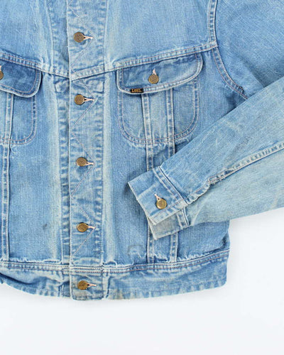 Vintage 90's Lee Oversized Faded Light Wash Denim Jacket - L