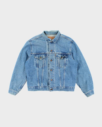 Vintage 80's Levi's Orange Tab Light Wash Denim Jacket - L