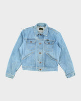 Vintage 80's Wrangler Faded Light Wash Denim Jacket - S