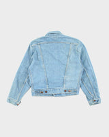 Vintage 80's Wrangler Faded Light Wash Denim Jacket - S