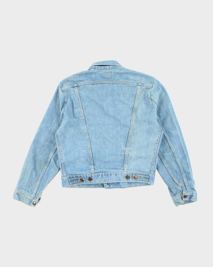 Vintage 80's Wrangler Faded Light Wash Denim Jacket - S