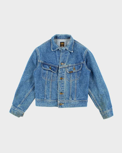 Vintage 90's Lee Faded Medium Wash Denim Jacket - XS
