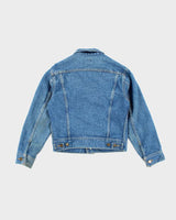 Vintage 90's Lee Faded Medium Wash Denim Jacket - XS