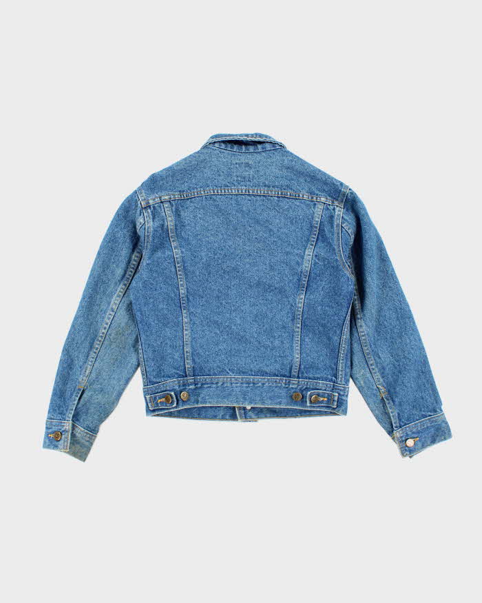 Vintage 90's Lee Faded Medium Wash Denim Jacket - XS