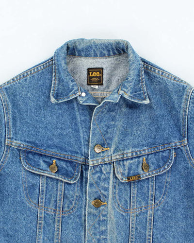 Vintage 90's Lee Faded Medium Wash Denim Jacket - XS