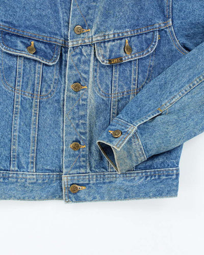 Vintage 90's Lee Faded Medium Wash Denim Jacket - XS