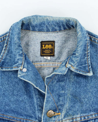 Vintage 90's Lee Faded Medium Wash Denim Jacket - XS