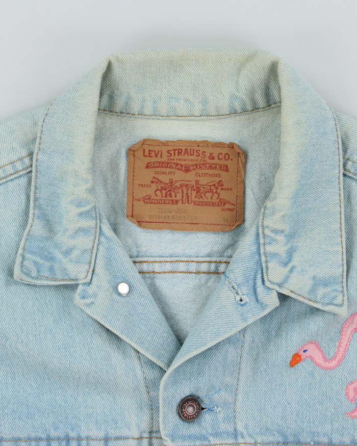 Vintage Levi's Faded Light Wash Denim Jacket - L