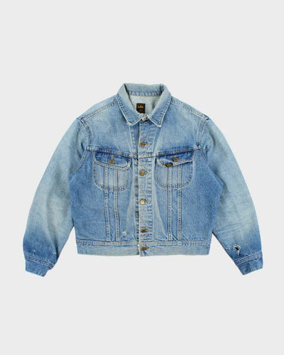 Vintage 80's Lee Faded Medium Wash Denim Jacket - M