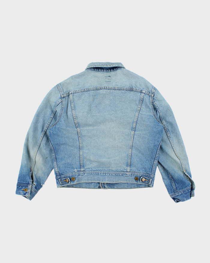Vintage 80's Lee Faded Medium Wash Denim Jacket - M