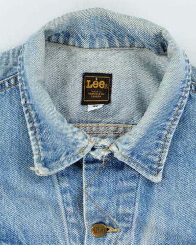 Vintage 80's Lee Faded Medium Wash Denim Jacket - M