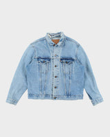 Vintage 80's Levi's Orange Tab Medium Wash Faded Denim Jacket - L