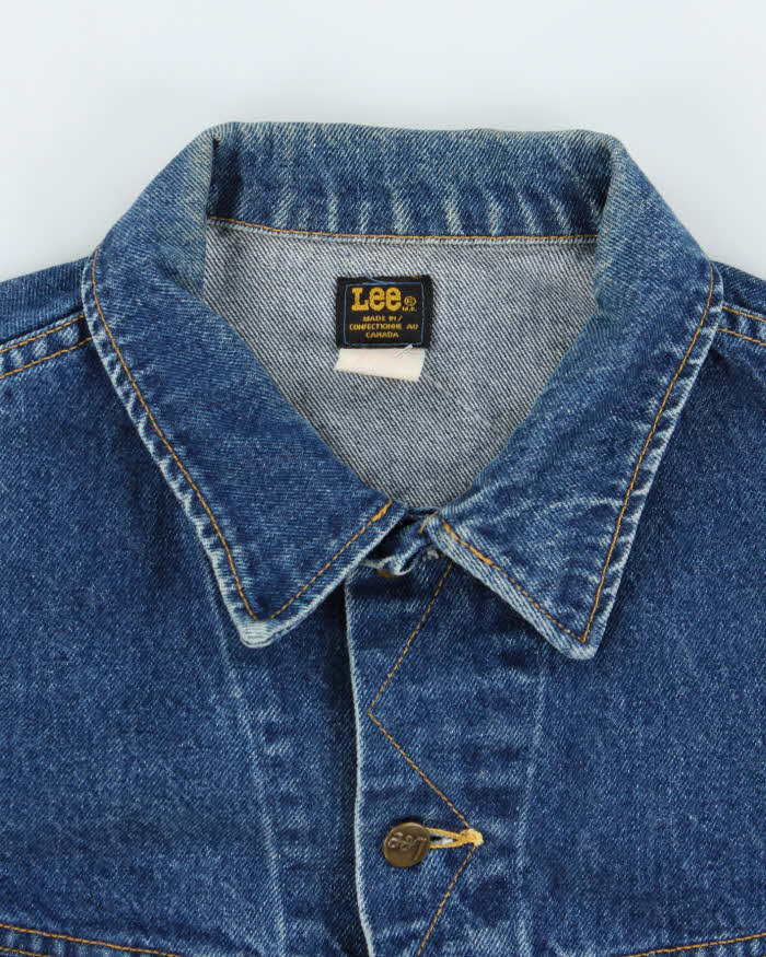 Vintage 90's Lee Dark Wash Boxy Denim Jacket - L