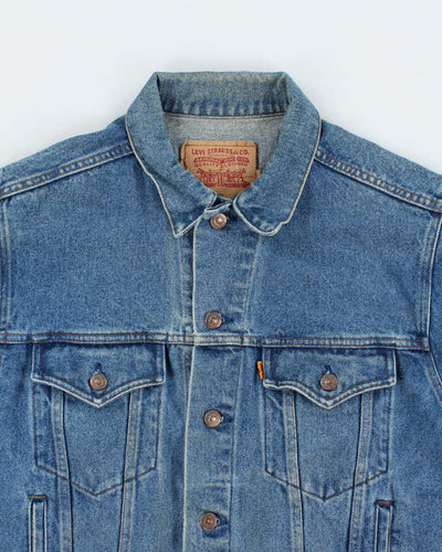 Vintage 90's Levi's Orange Tab Dark Wash Denim Jacket - L