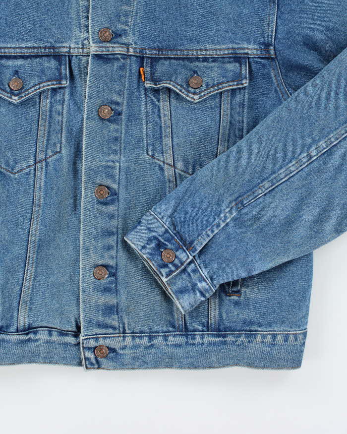 Vintage 90's Levi's Orange Tab Dark Wash Denim Jacket - L