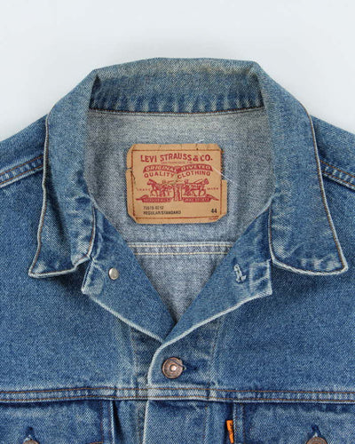 Vintage 90's Levi's Orange Tab Dark Wash Denim Jacket - L
