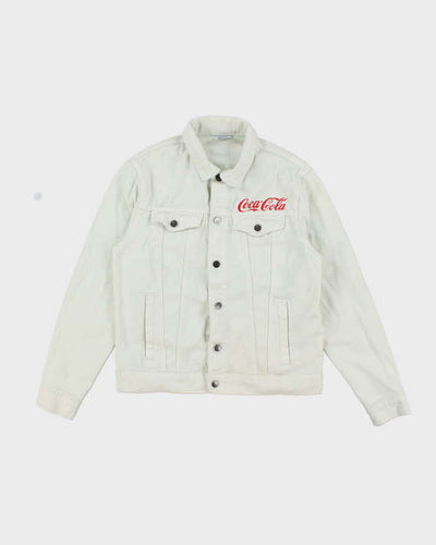 Vintage Y2K Coca Cola Graphic Printed Denim Jacket - M