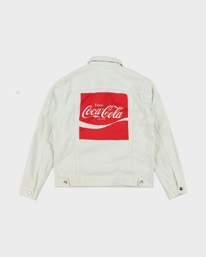 Vintage Y2K Coca Cola Graphic Printed Denim Jacket - M