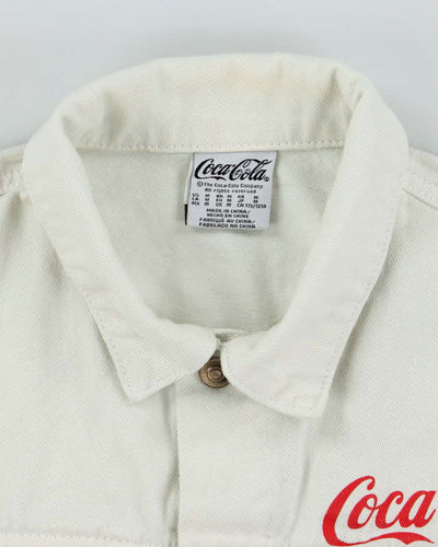 Vintage Y2K Coca Cola Graphic Printed Denim Jacket - M