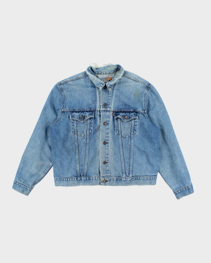 Vintage 90's Levi's Boxy Medium Wash Denim Jacket - L