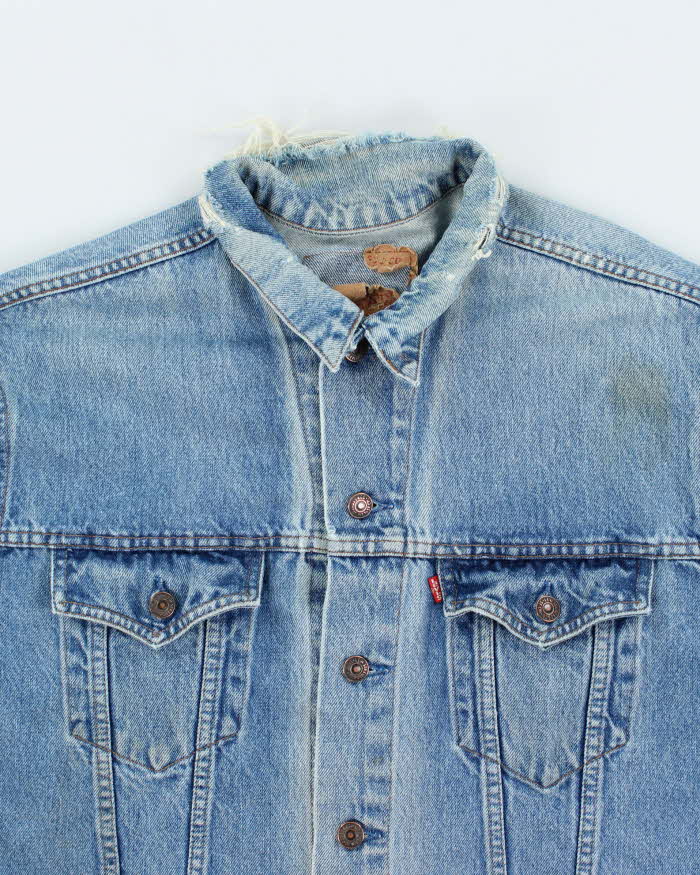 Vintage 90's Levi's Boxy Medium Wash Denim Jacket - L
