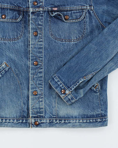 Vintage 80's GWG Snap Button Dark Wash Denim Jacket - L
