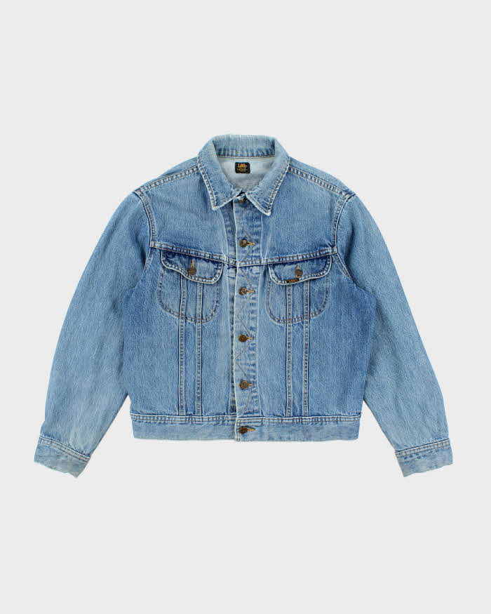 Vintage 90's Lee Faded Medium Wash Denim Jacket - M