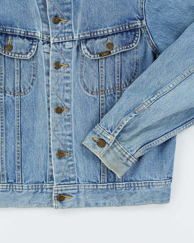 Vintage 90's Lee Faded Medium Wash Denim Jacket - M
