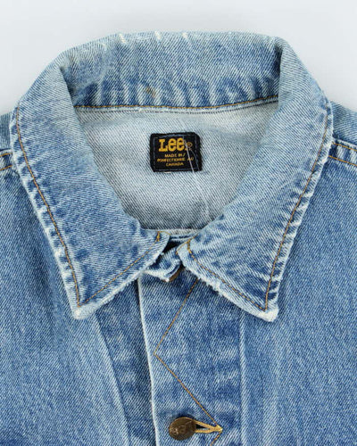 Vintage 90's Lee Faded Medium Wash Denim Jacket - M
