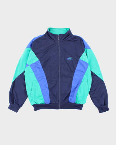 Vintage 90's Puma Small Logo Patterned Track Jacket - L