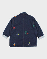 ACNE Studio Heavyweight Indigo Dark Wash Painters Jacket - XL